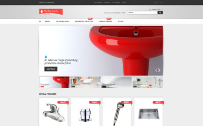 Tema de Magento para tienda de fontanería