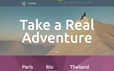Travel Agency Responsive Moto CMS 3 Template