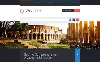Webbplatsmall för väderprognoser