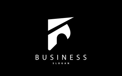 Initial Letter F Minimalist Logo Simple V1