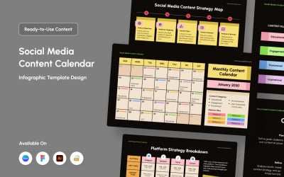 Social Media Content Calendar Infographic