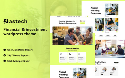 Bastech - Tema WordPress creativo e reattivo per Elementor