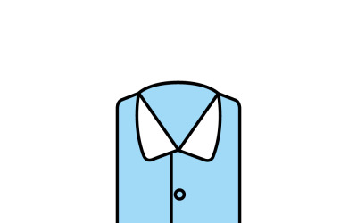 Elegant Thick Black Border Blue Shirt Design EPS Template