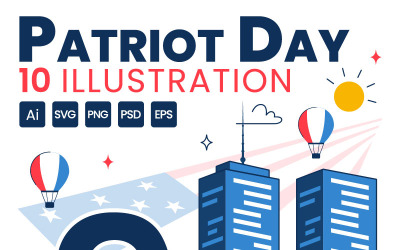 10 Happy USA Patriot Day Illustration