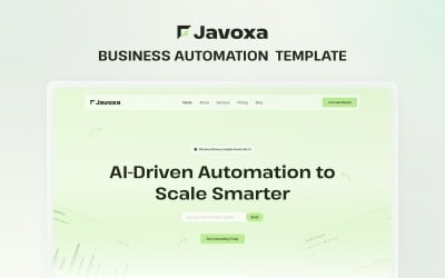 Javoxa - Business Automation Elementor Website Template