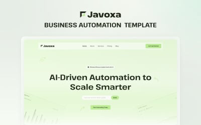 Javoxa - Mall för Elementor-webbplats för affärsautomation