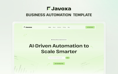 Javoxa - Modello di sito web Elementor per l&amp;#39;automazione aziendale