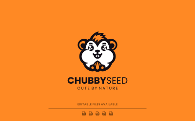 Mascot Head Hamster Logo Design