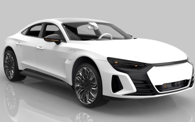 Modern Sedan Car 3D model