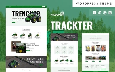 Mower - Tractor & Farming Equipment WooCommerce Elementor Theme
