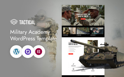 Tattico - Modello Elementor CMS per addestramento e servizio militare