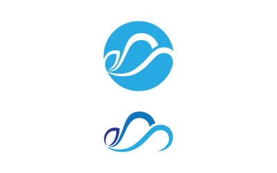 Cloud icon illustration design Logo template v1.27