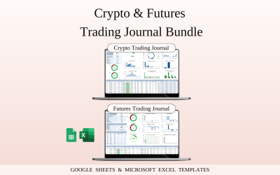 Crypto and Futures Trading Bundle | Templates Spreadsheet for Google Sheets and Excel