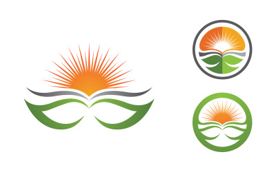 Ecology Tree  Leaf vector icon illustration logo design v.41