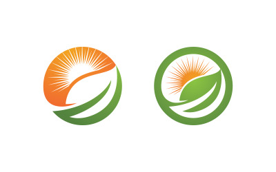 Ecology Tree  Leaf vector icon illustration logo design v.42