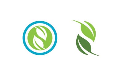 Ecology Tree  Leaf vector icon illustration logo design v.45