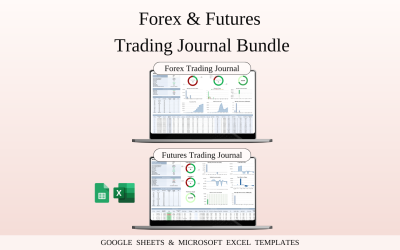Forex and Futures Trading Bundle | Templates Spreadsheet for Google Sheets and Excel