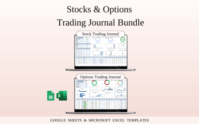 Stocks and Options Trading Bundle | Templates Spreadsheet for Google Sheets and Excel