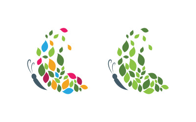 Szablon projektu ikony logo Butterfly Beauty Vector w wersji 25