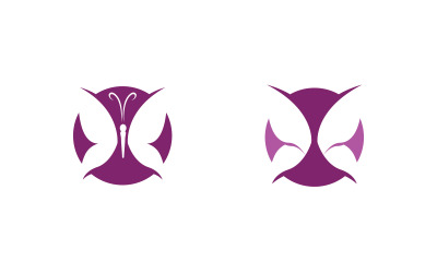 Szablon projektu ikony logo Butterfly Beauty Vector w wersji 28