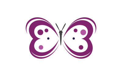 Szablon projektu ikony logo Butterfly Beauty Vector w wersji 31