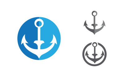 Anchor wave icon Element  Logo Template vector v1.13