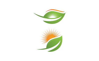 Ecology Tree  Leaf vector icon illustration logo design v.44
