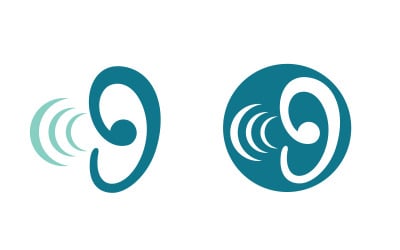 Hearing Healthy illustration Template vector icon design v1.10