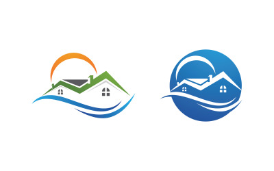 House Property concept icon logo template v.173