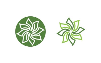 Logo Lotus flower Beauty Salon Cosmetic skincare vector icon v.13