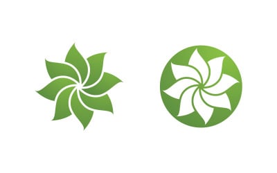 Logo Lotus flower Beauty Salon Cosmetic skincare vector icon v.15
