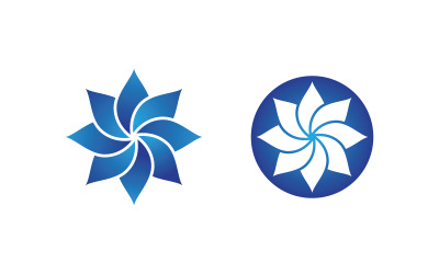 Logo Lotus flower Beauty Salon Cosmetic skincare vector icon v.16
