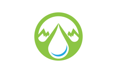 Water wave liquid vector Logo illustration design V1.255