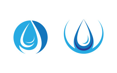 Water wave liquid vector Logo illustration design V1.264