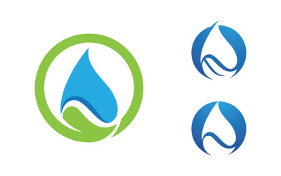 Watergolf vloeistof vector Logo illustratie ontwerp V1.260