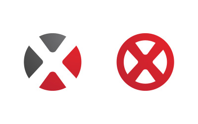 X Letter Branding design Logo Template illustration v.27