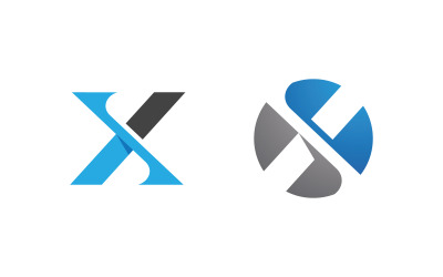 X Letter Branding design Logo Template illustration v.29