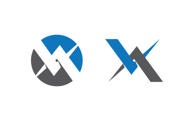 X Letter Branding design Logo Template illustration v.31