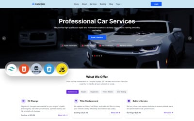 Auto Care - Serwis samochodowy i mechanik samochodowy tailwindcss