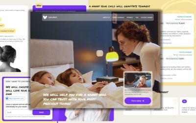 CudlNest | Babysitter Templates | Family | Landing Page