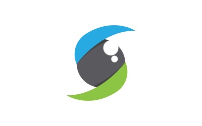 Eye clinic Healthy Care vector icon illustration design v1.40
