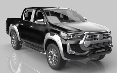 4x4 terrängbil Highpoly 3D-modell