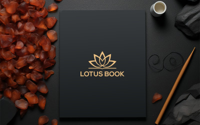 Luxe zwart pad mockup-ontwerp