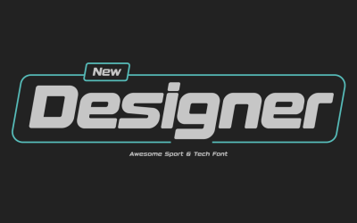 Nieuw designkop- en logolettertype