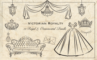 Regency Opulence Line Art-paket