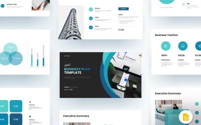 Шаблон презентации бизнес-плана Malticolor для Google Slides