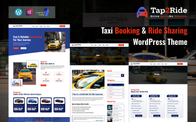 Tap2Ride – Taxibuchung und Mitfahrgelegenheit WordPress-Theme