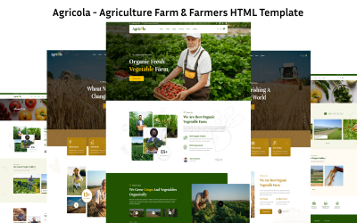 Agricola Agriculture - HTML-Vorlage für Landwirtschaftsbetriebe und Landwirte