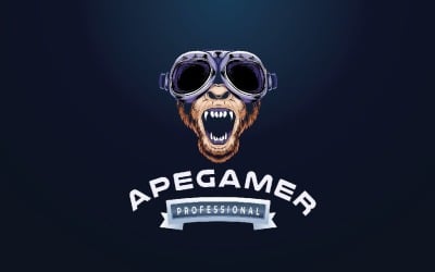 Ape Gamer - Aggressive Gaming &amp;amp; Esport Mascot Logo