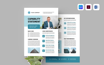 Declaração de Capacidade | Canva, MS Word, Indesign